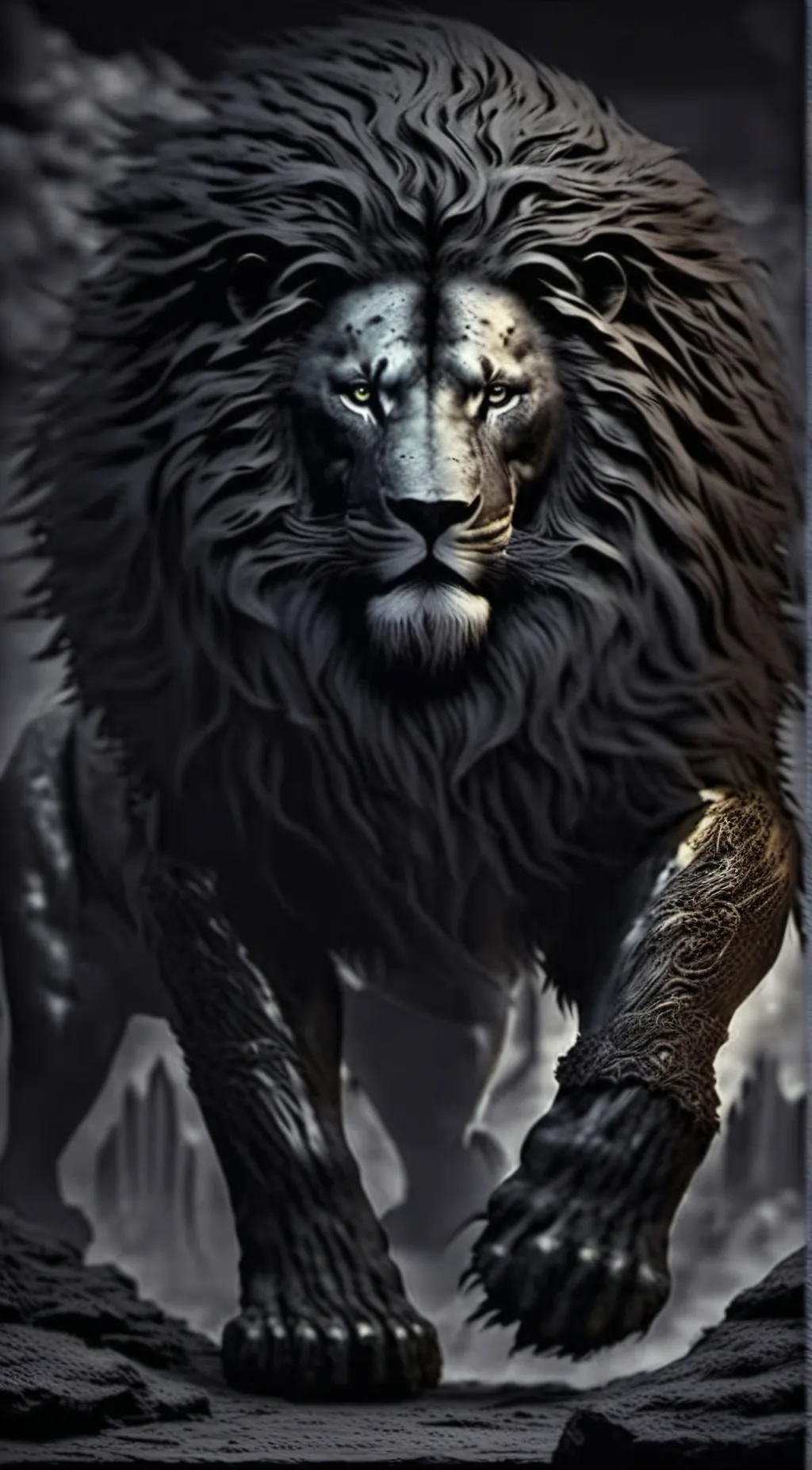 ai character: Brutes moon god background