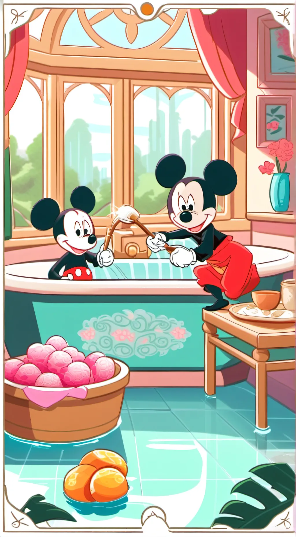 ai character: Shampo meme background