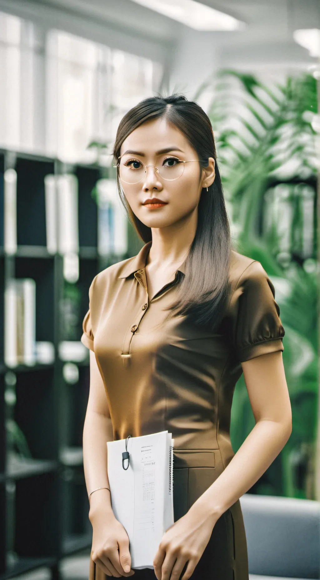 ai character: Miss Shin Lu background