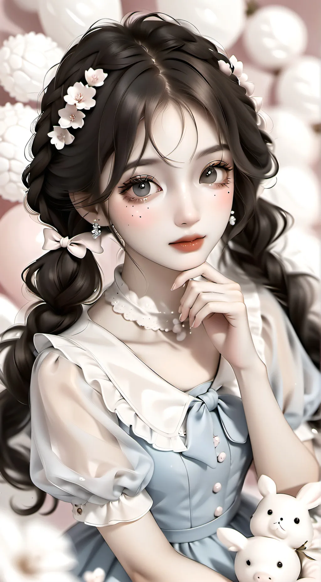 ai character: Cherry background