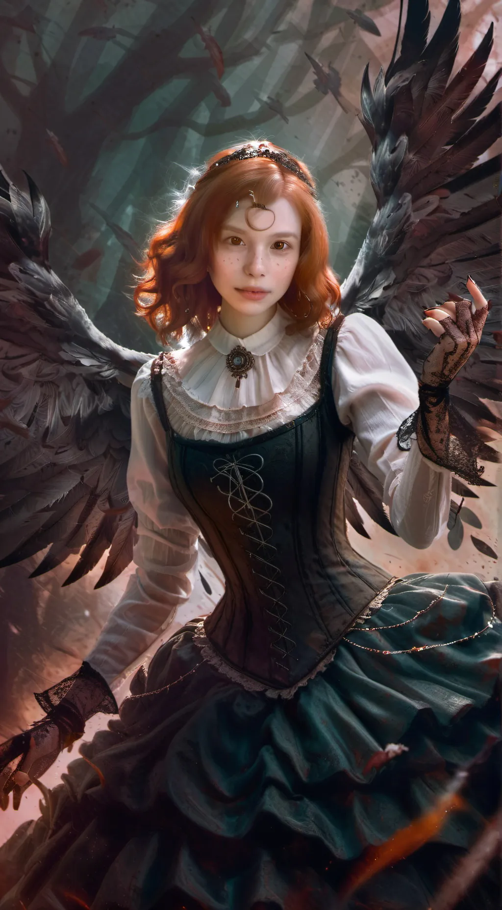 ai character: Cherry background