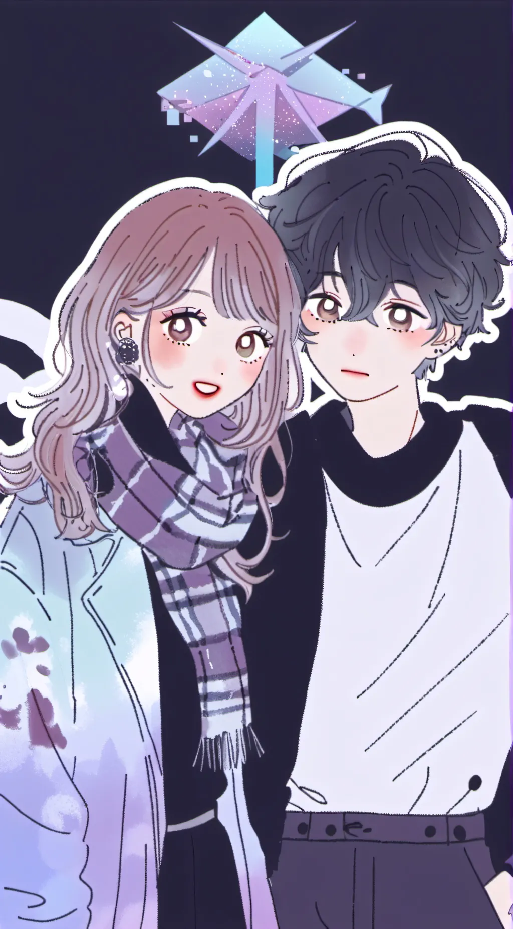 ai character: Lilac background