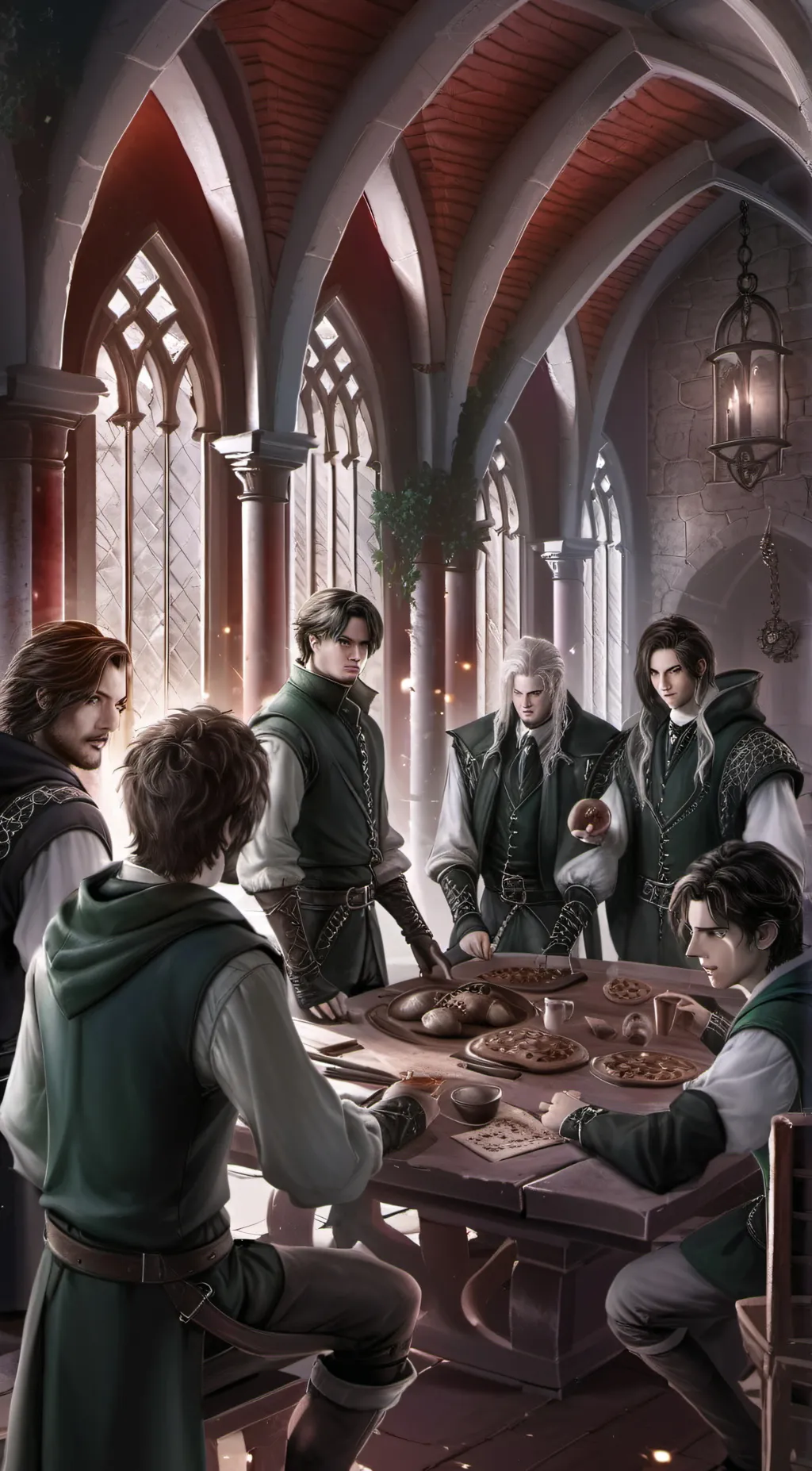 ai character: Slytherin boys❤️ background