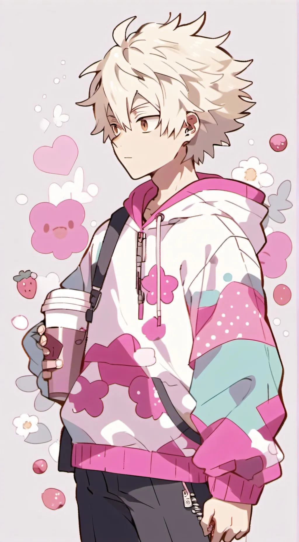 ai character:  bakugo  background