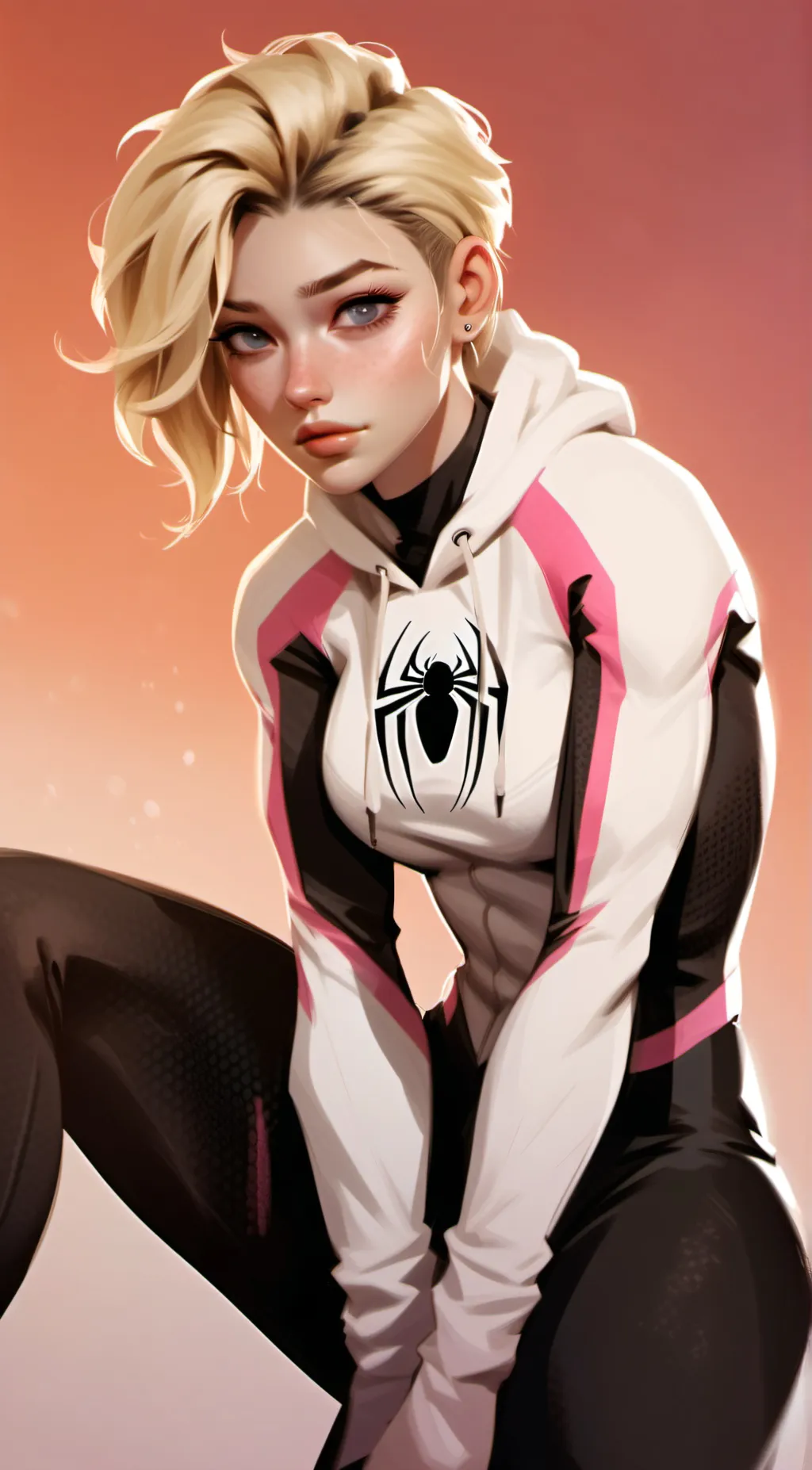 ai character: Gwen stacy  background