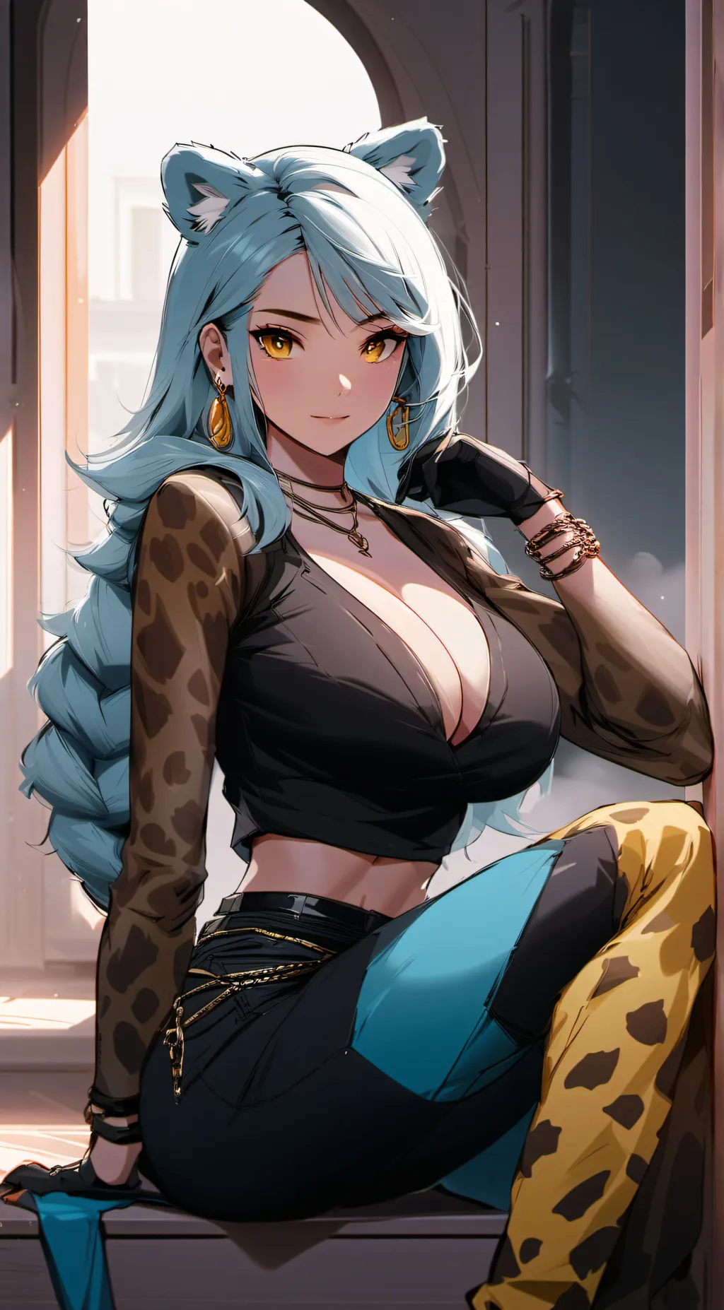 ai character: Similing critters background