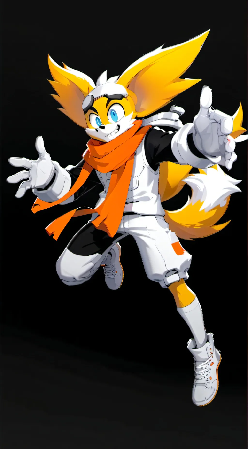 ai character: miles tails prower background