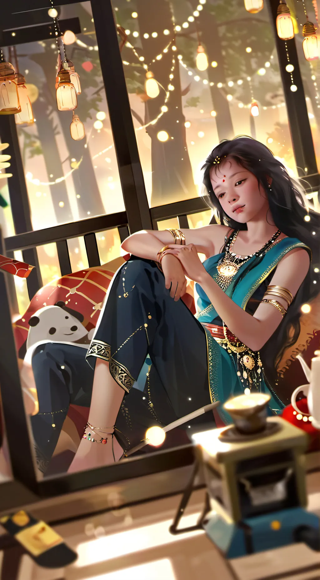 ai character: MAYA background