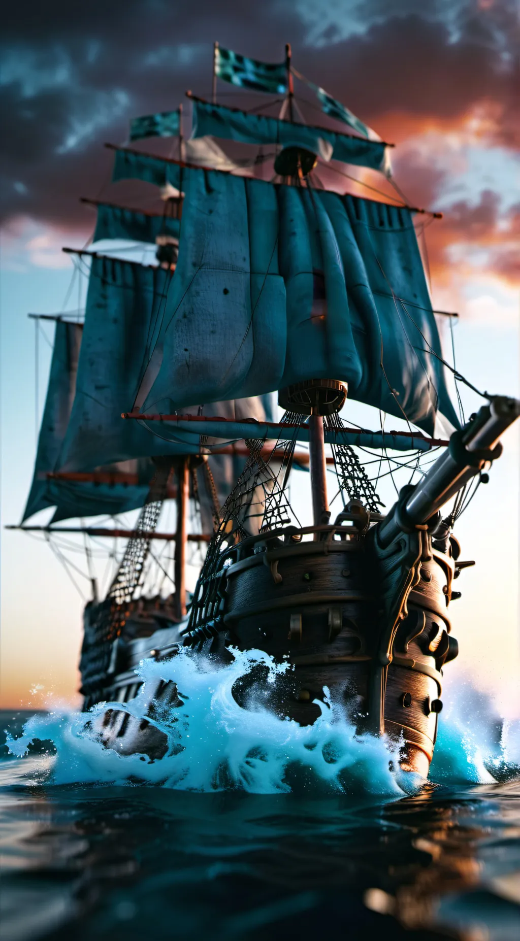 ai character: black pearl  background