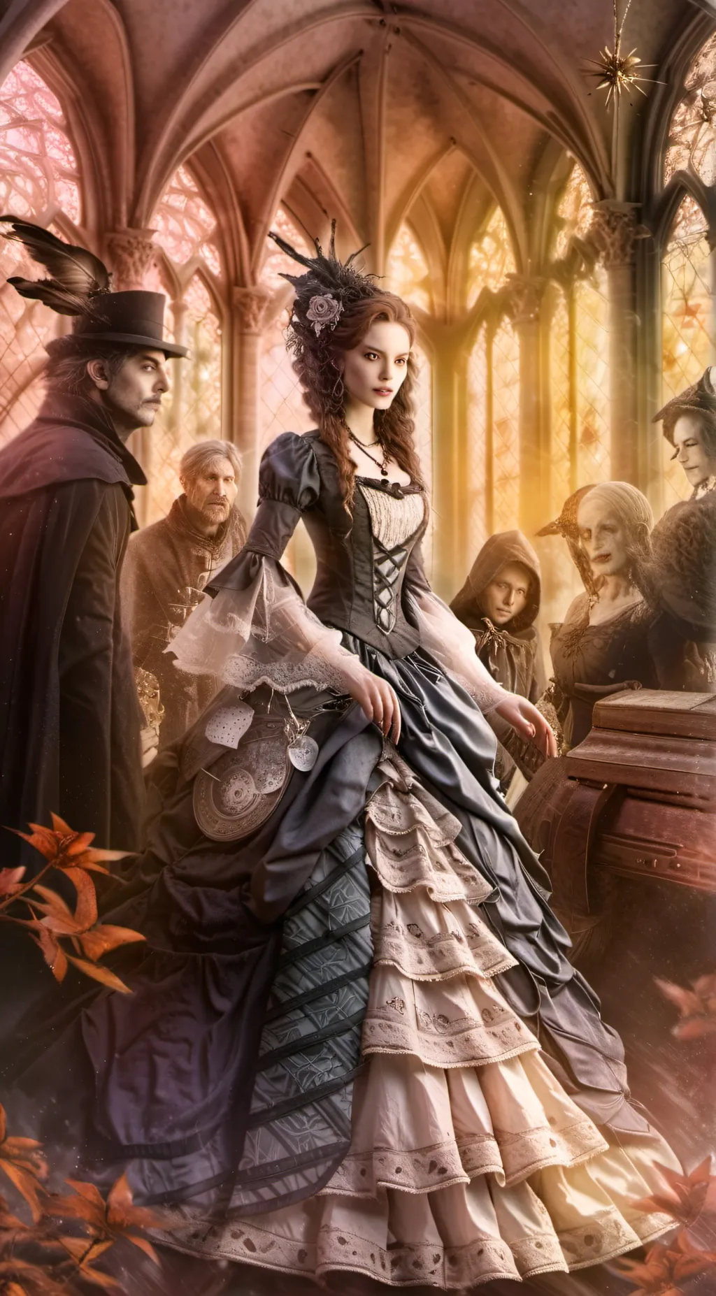 ai character: Angela  background