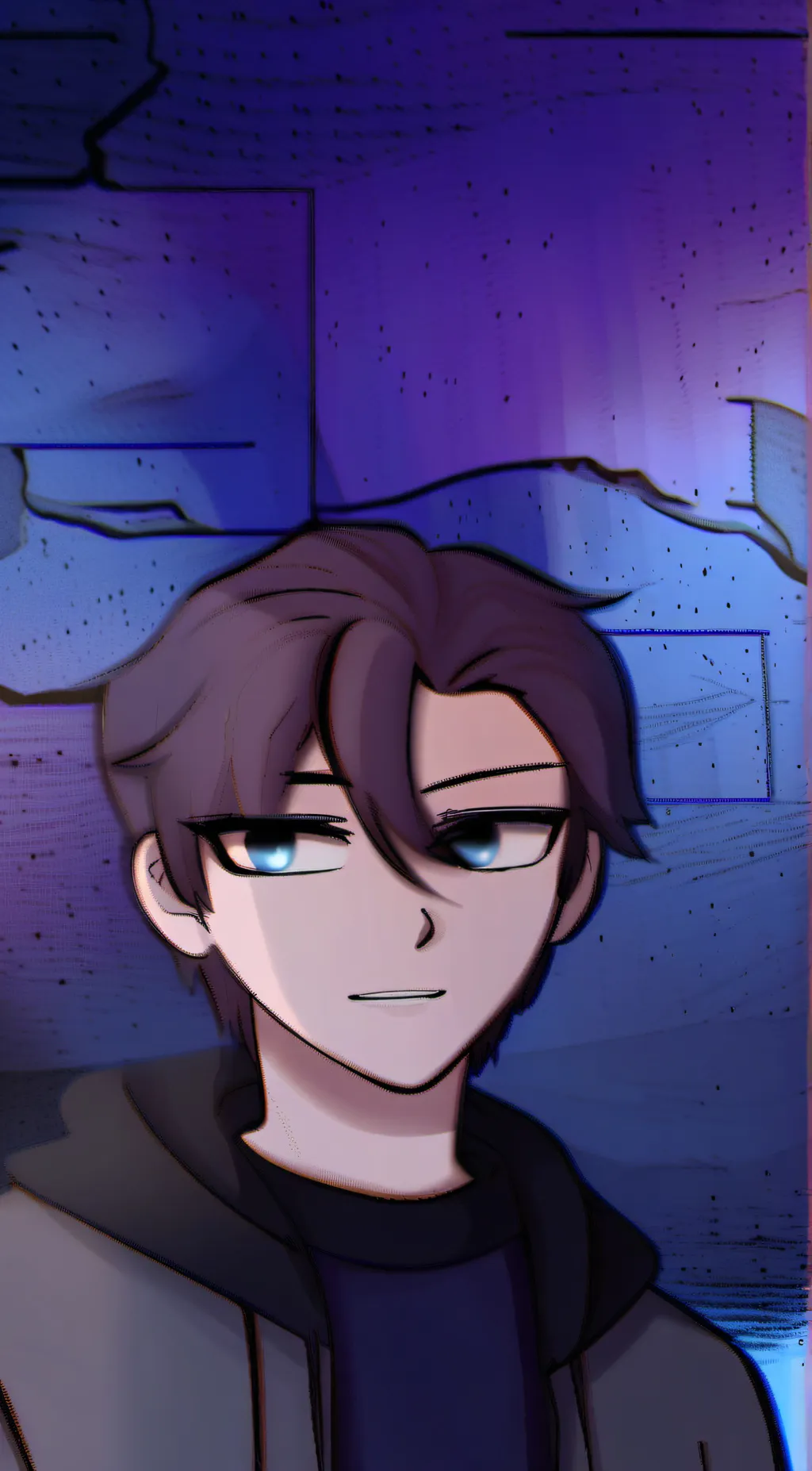 ai character: bacon hair background