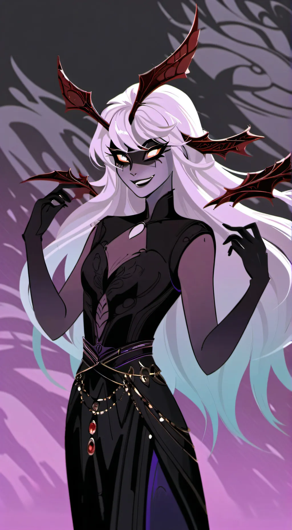 ai character: Carmilla carmine  background