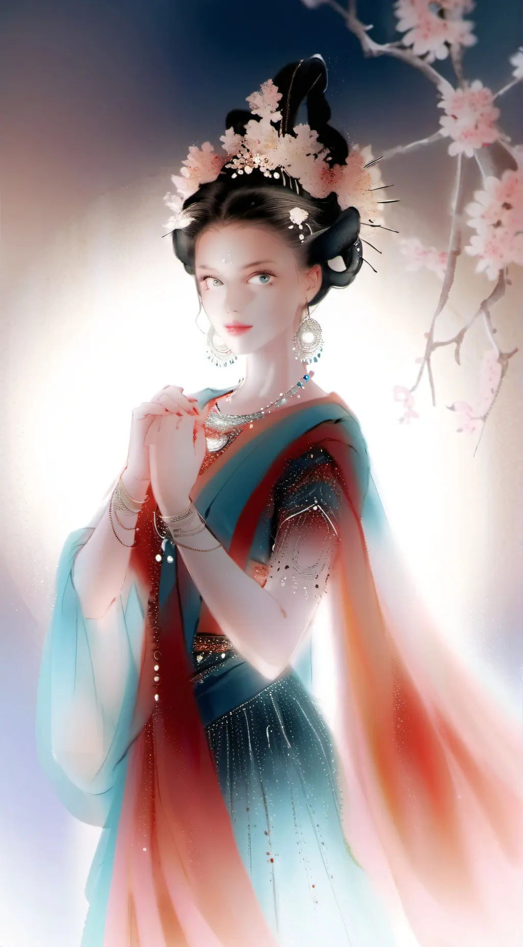 ai character: goddess NewE  background