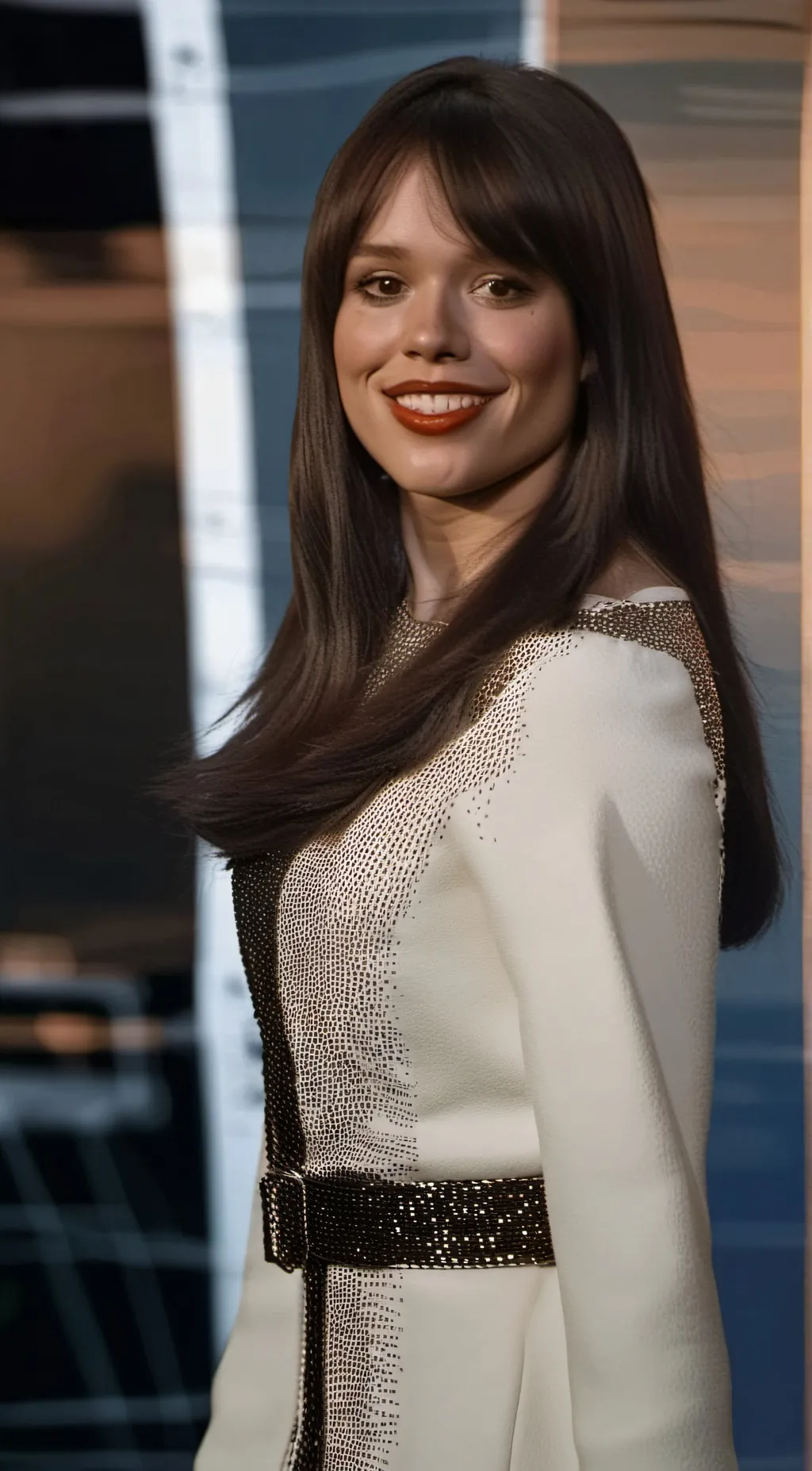 ai character: Jenna Ortega background