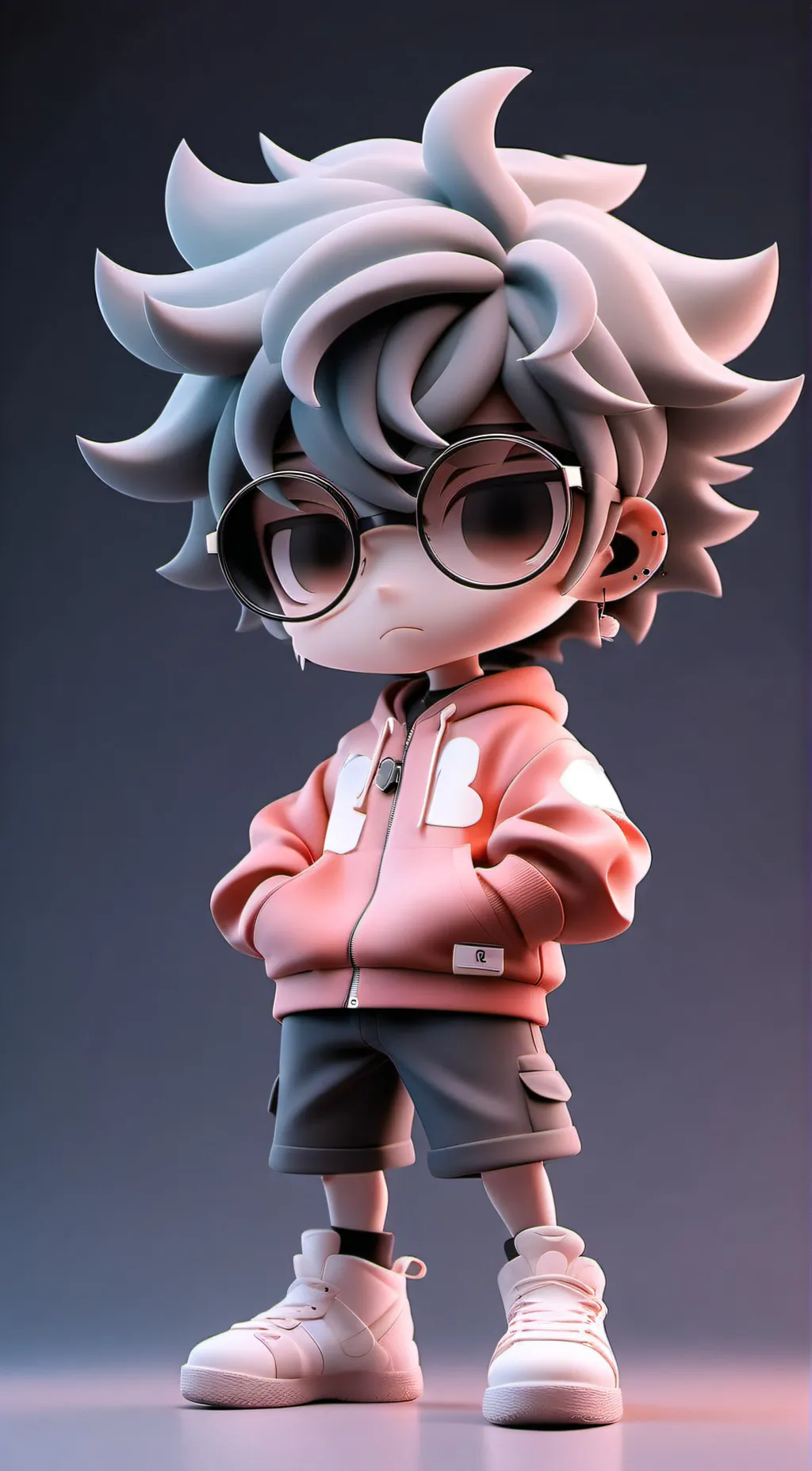 ai character: Hh X ppt background