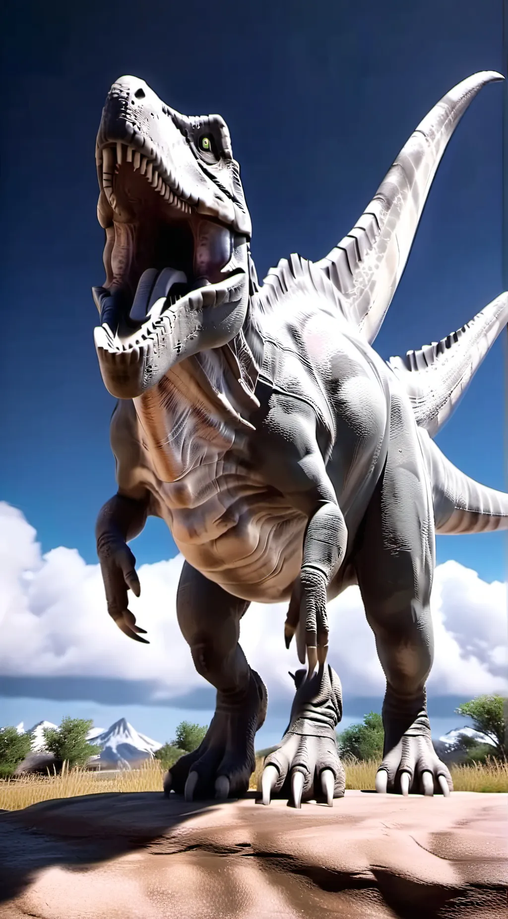 ai character: dinosaur background