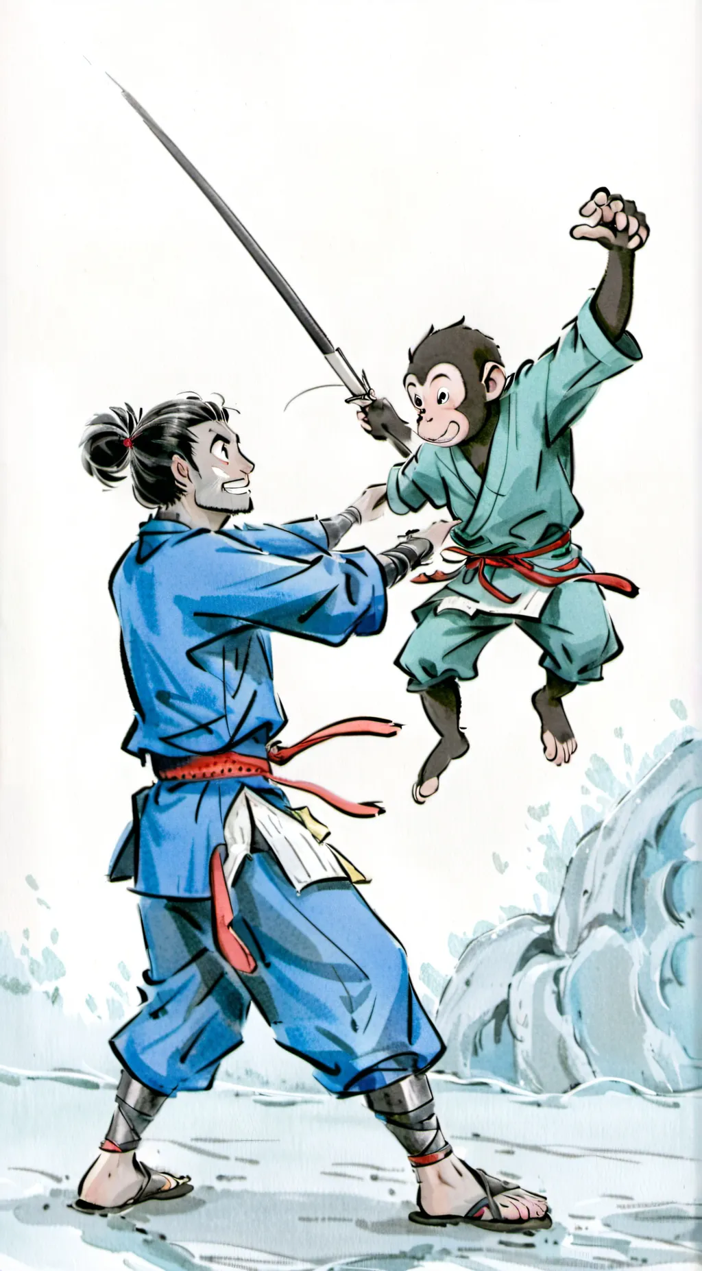 ai character: Riggy and Danno background