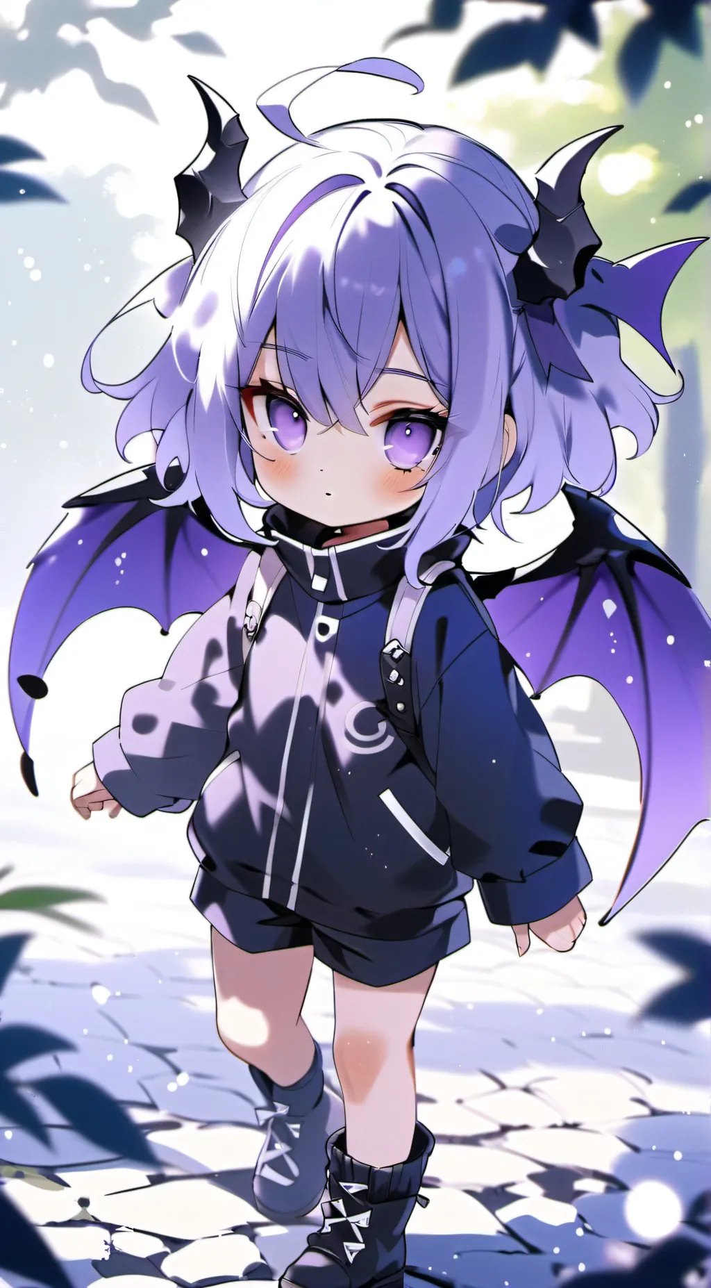 ai character: •~(Violet)~• background