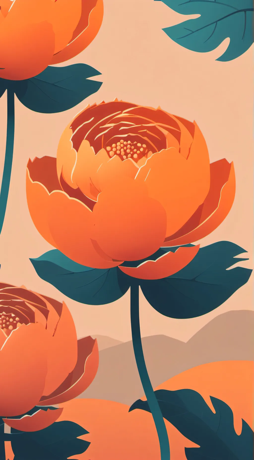 ai character: Preppy flower😋😋 background