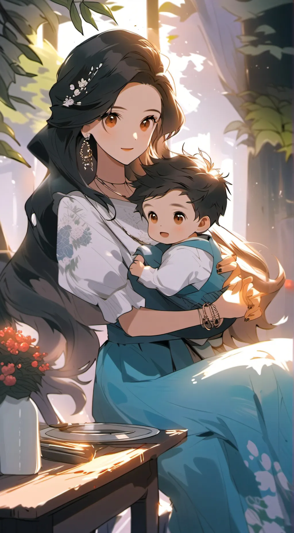 ai character: mom background