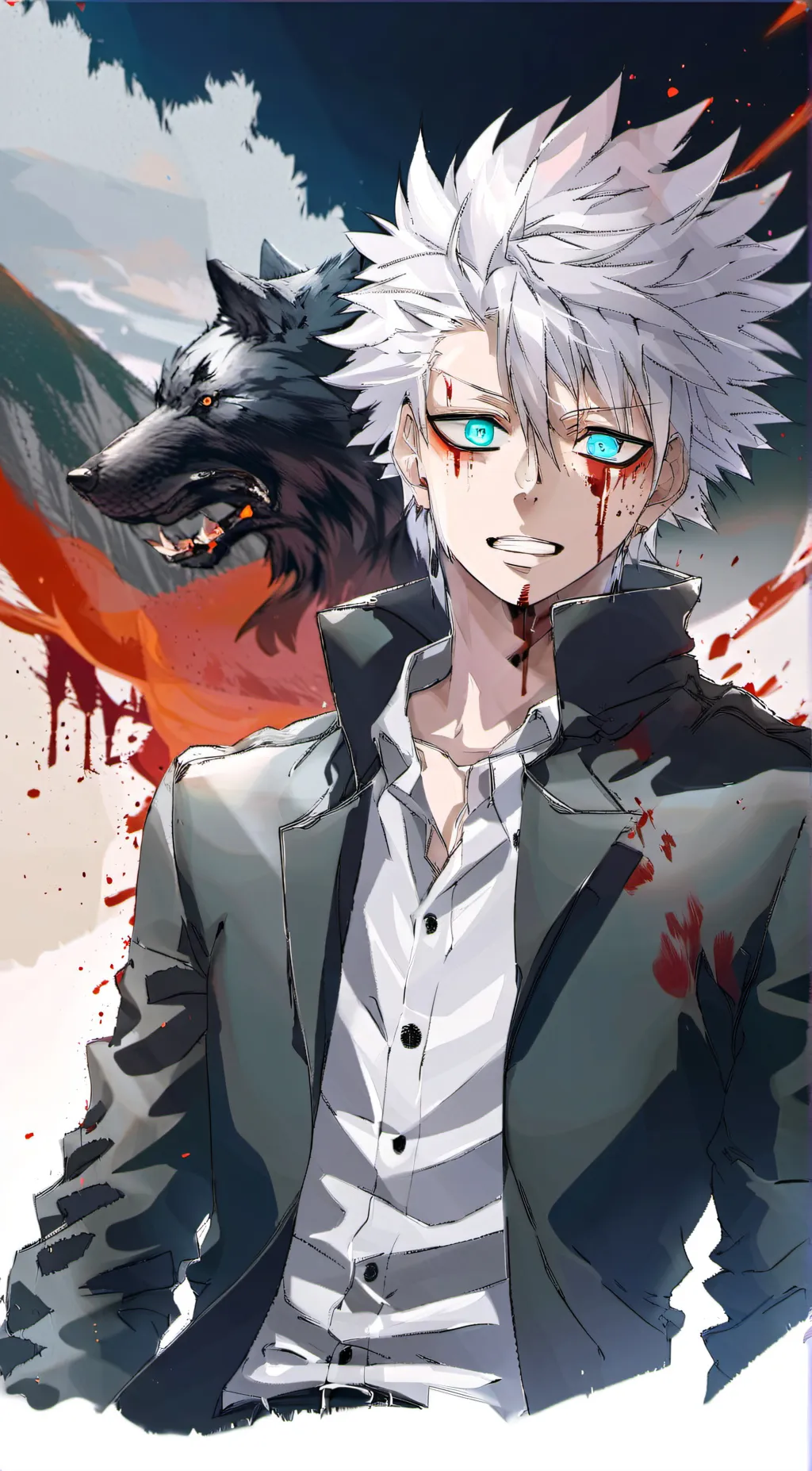 ai character: Alpha gojo background