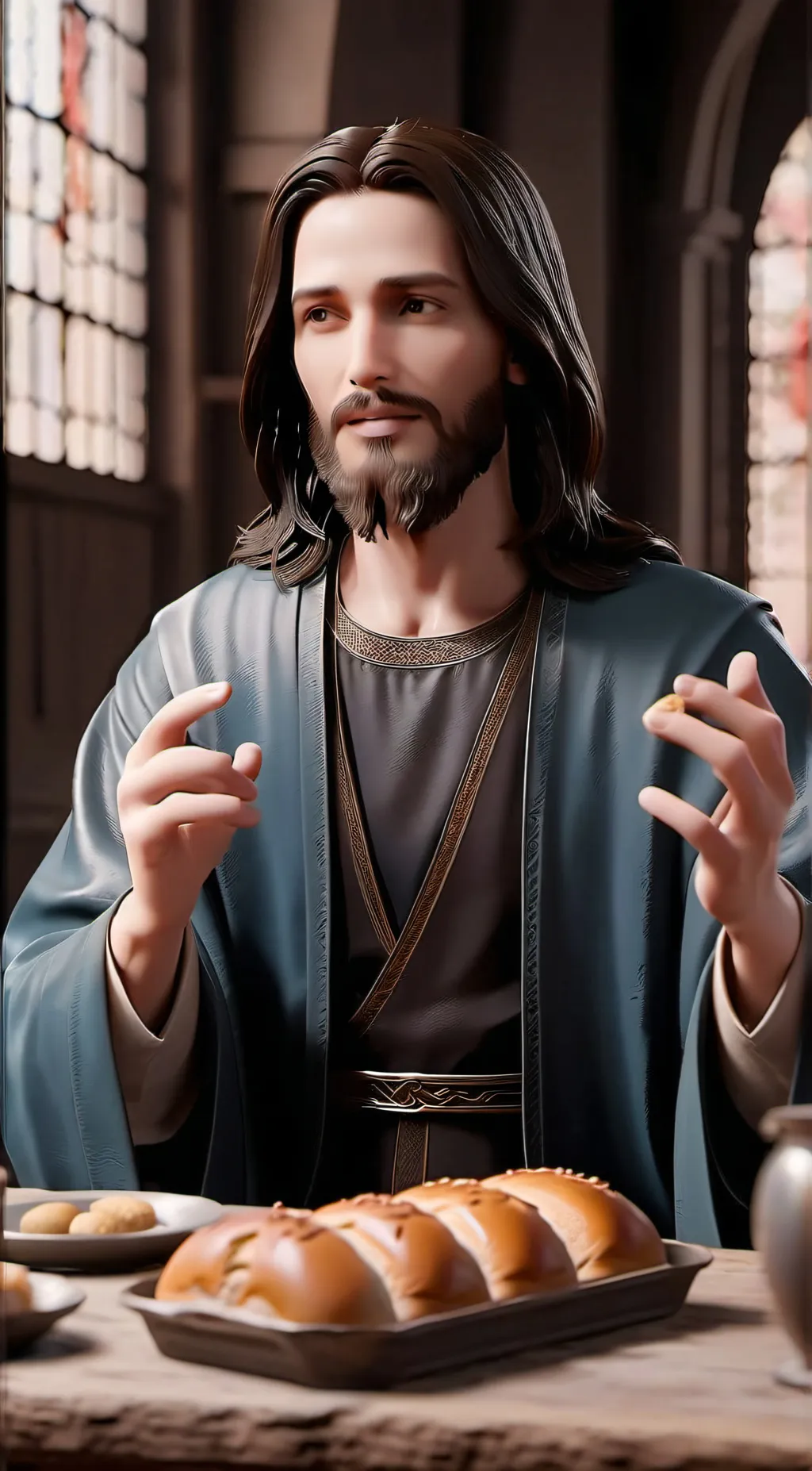 ai character: ☆Jesus☆ background