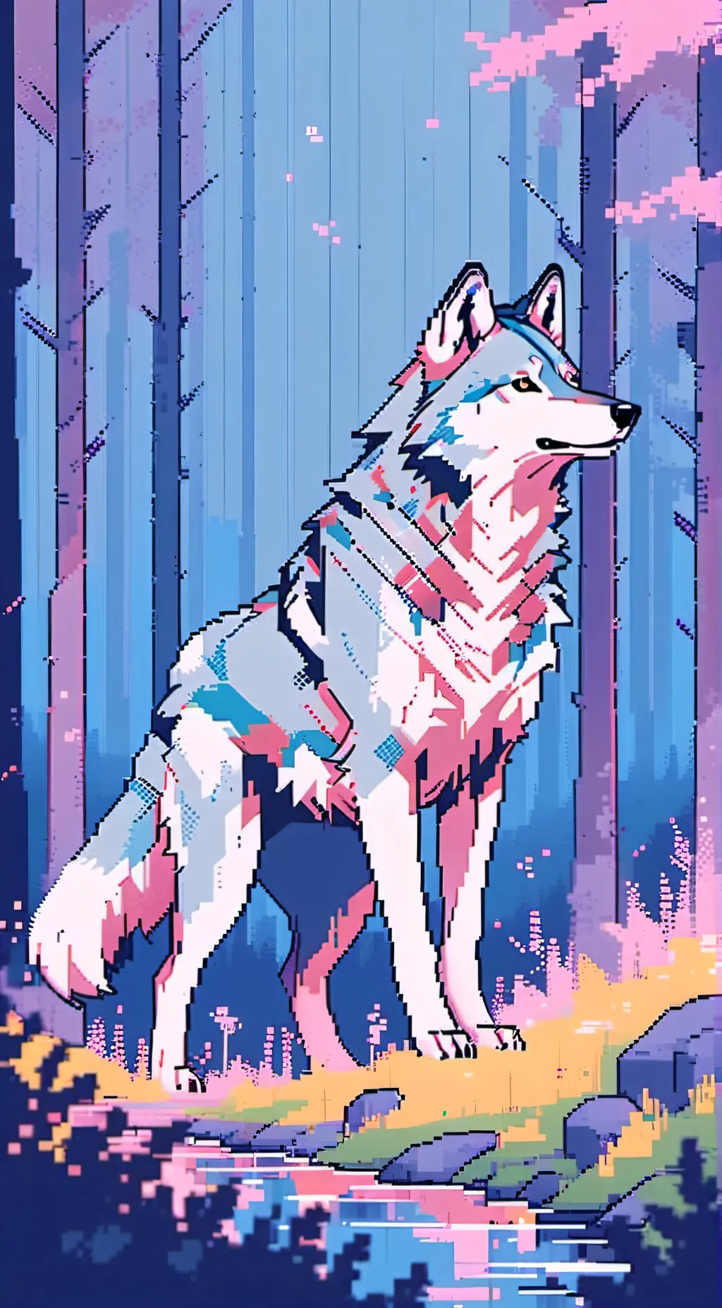 ai character:  The Wolf story. background
