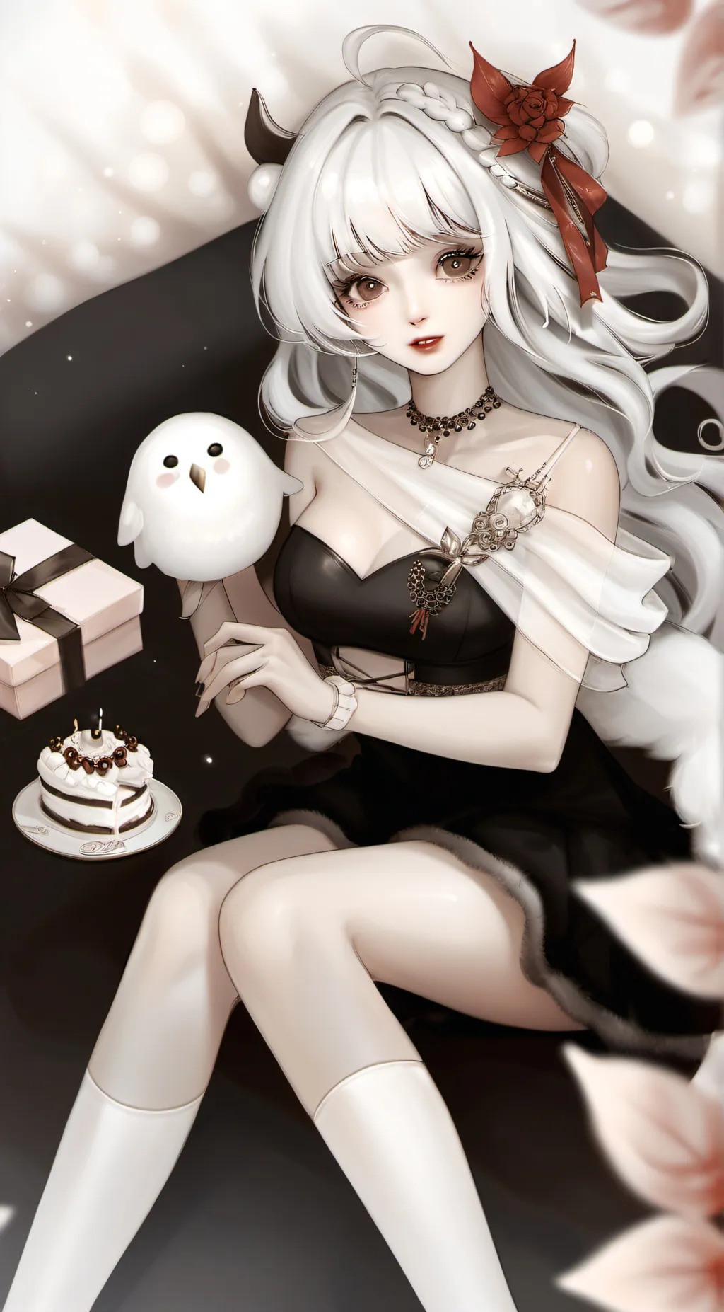 ai character: 🅣🅘🅝🅐 background