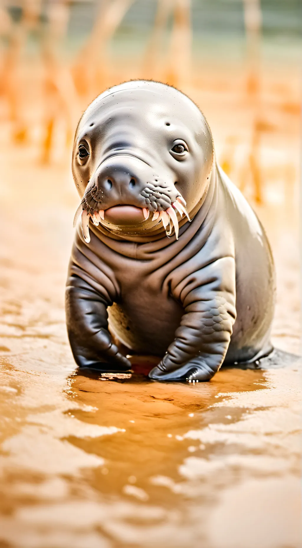 ai character: lost manatee background