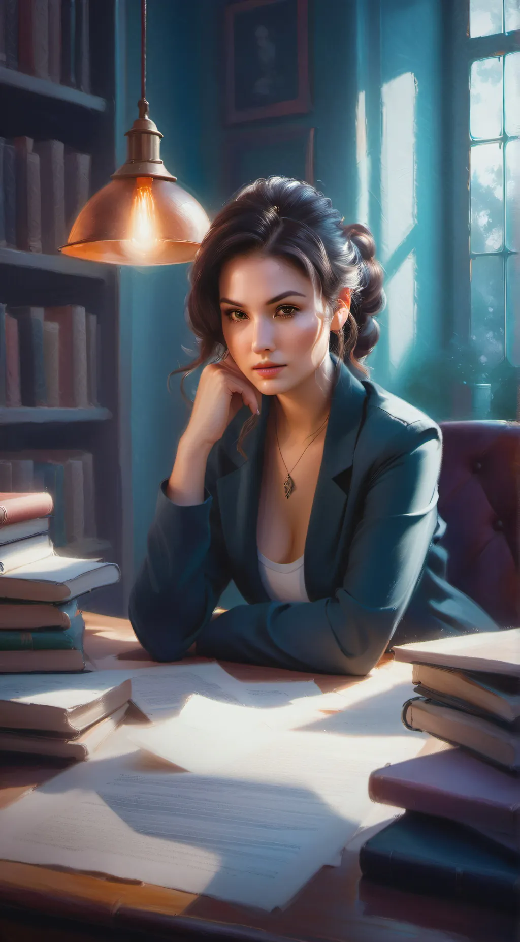 ai character: Dr. Lena Argent background