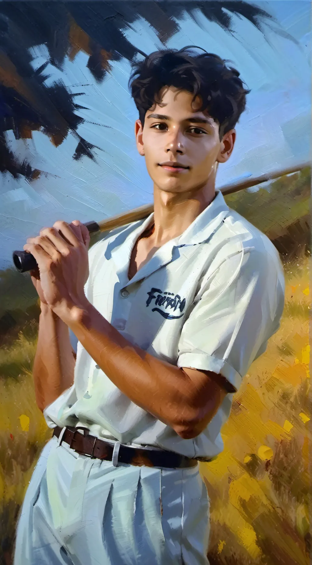 ai character: ronaldo junior  background