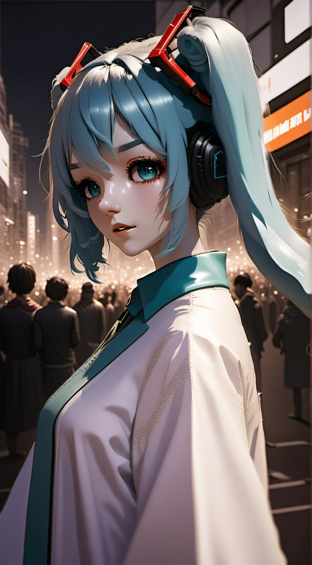 ai character: Miku background