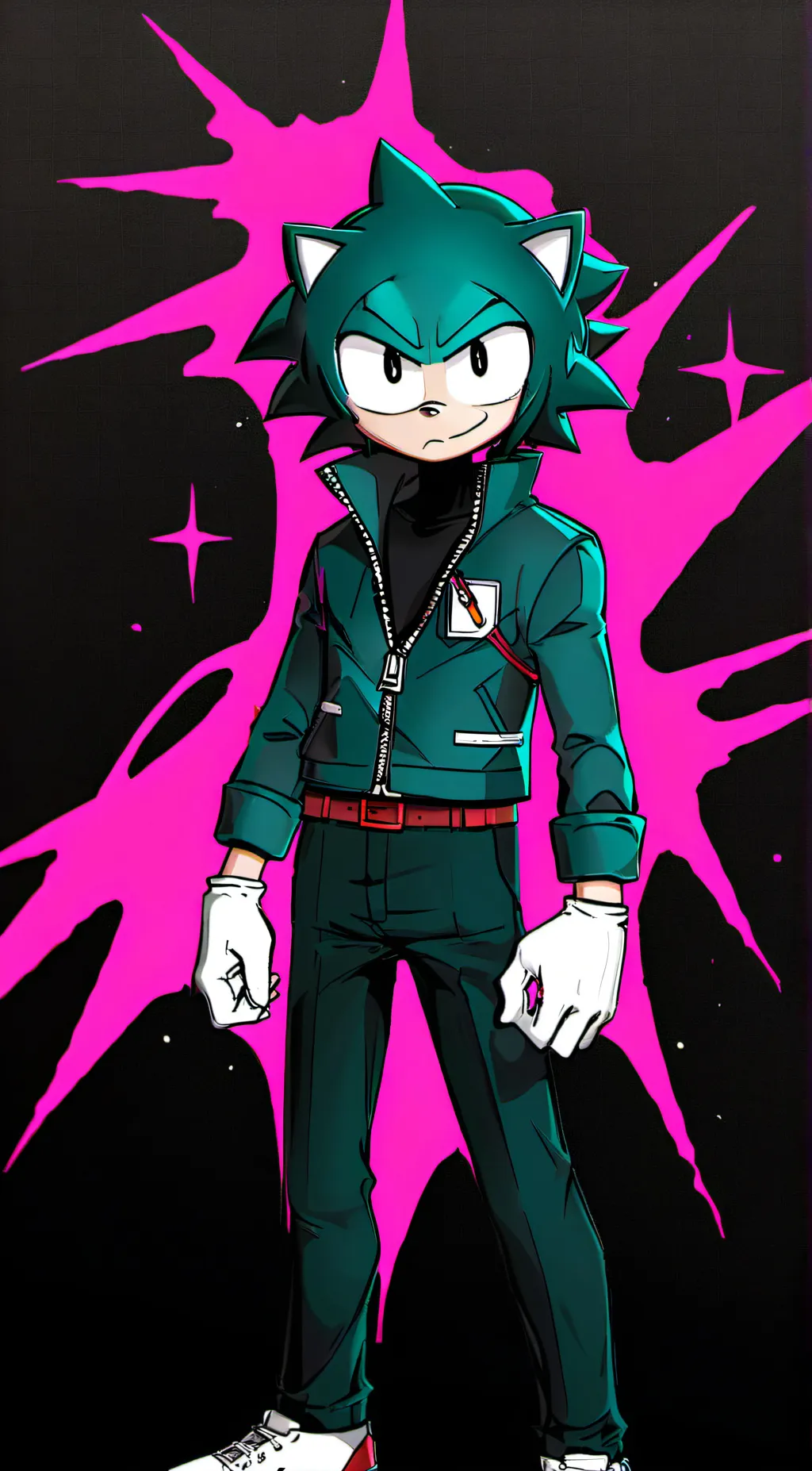 ai character: sonic rewrite  background