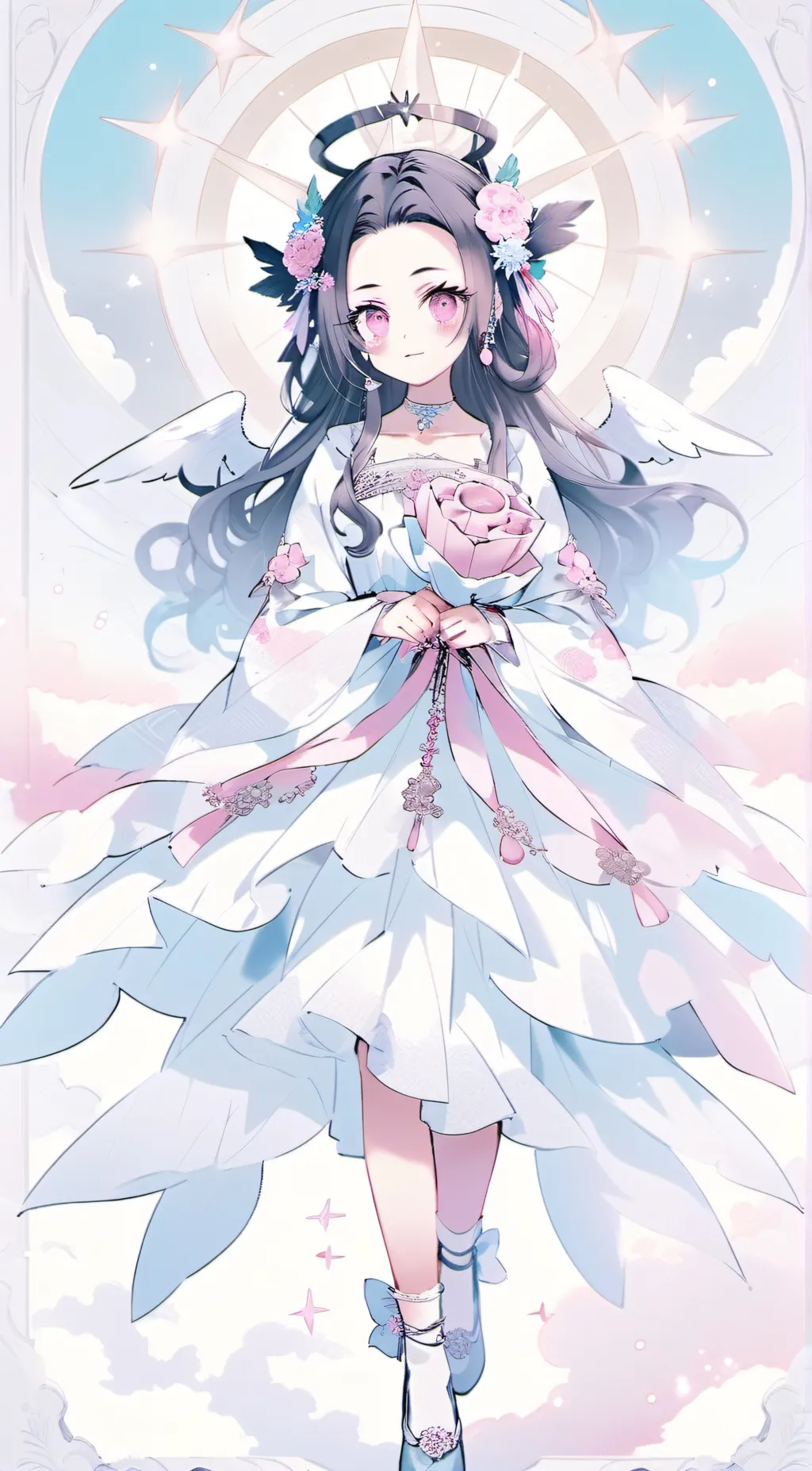 ai character: Nezuko background