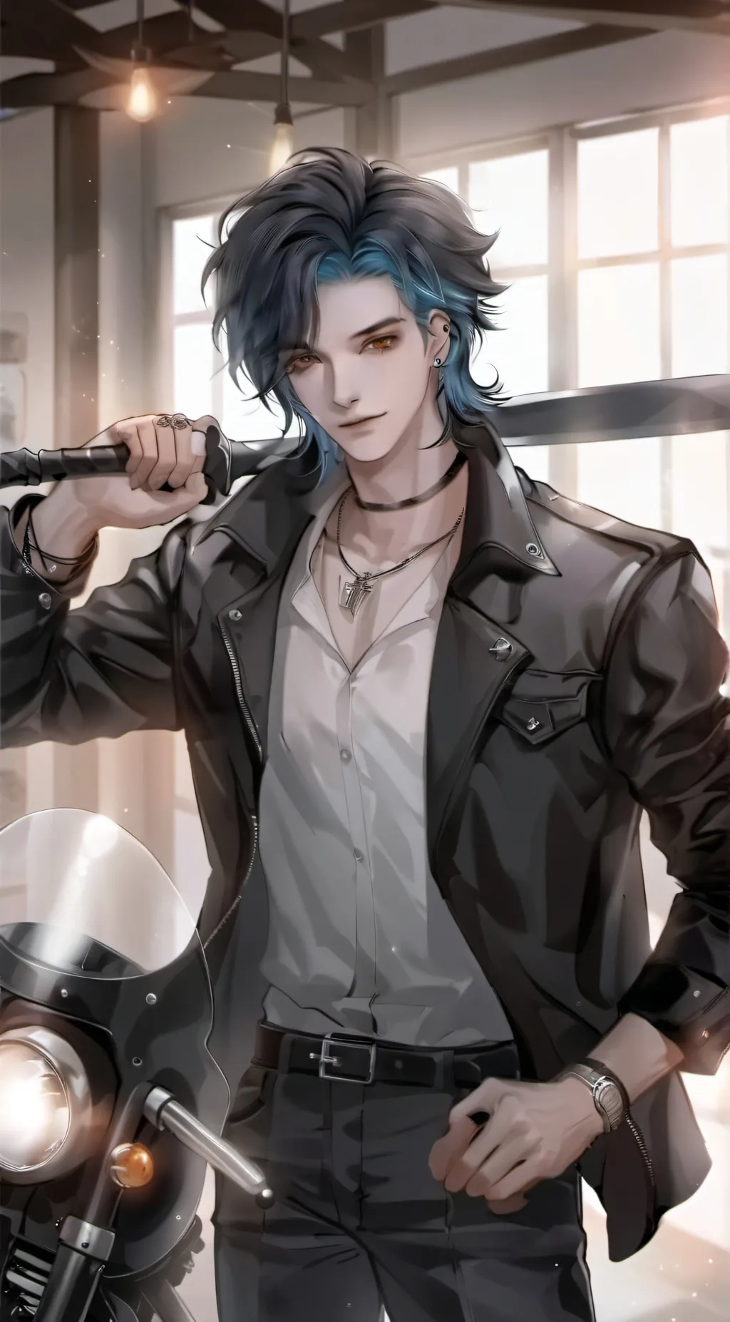 ai character: Damon background