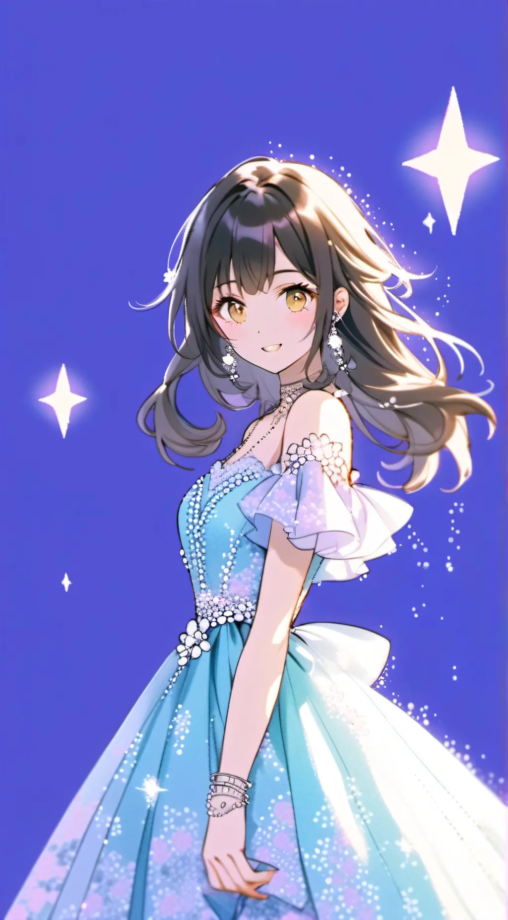 ai character: Amanda in prom background