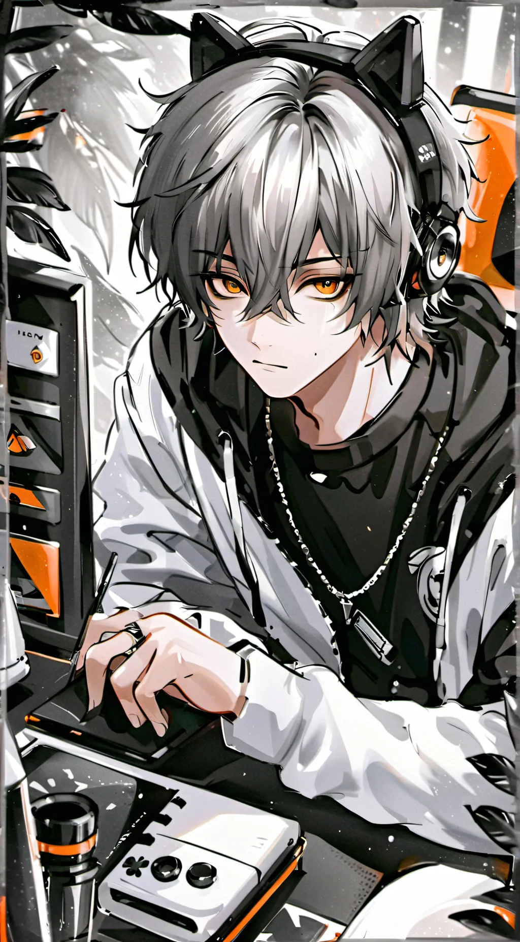 ai character: pixel background