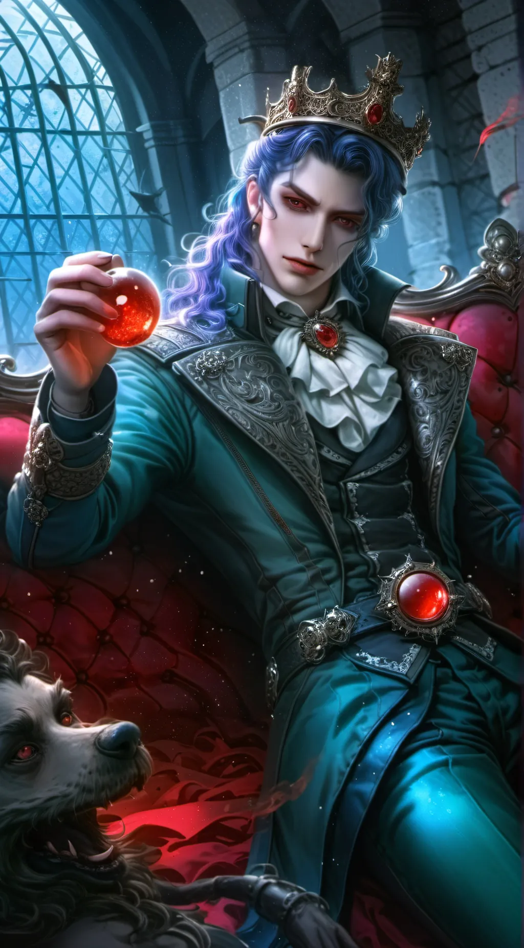 ai character: evil king background