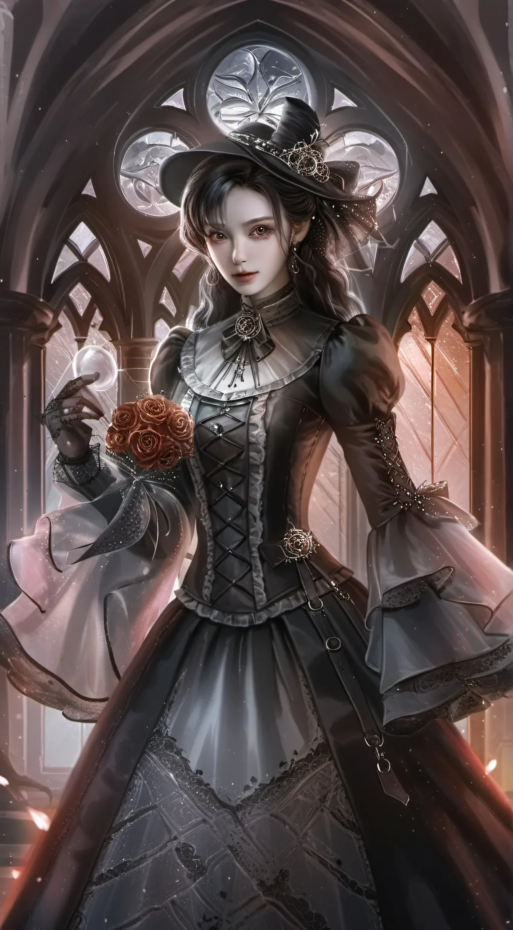 ai character: Wednesday background