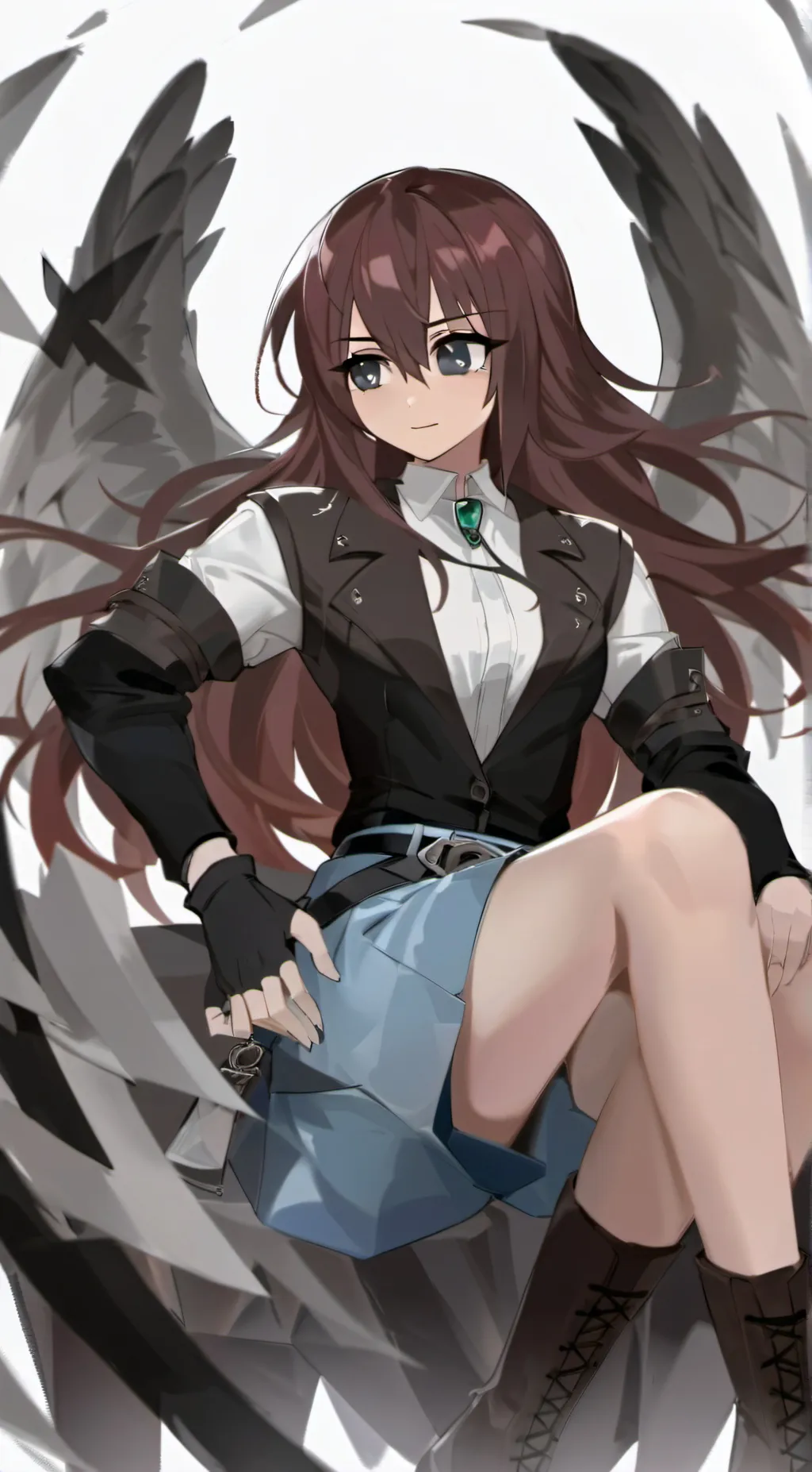 ai character: Rosanna Flowers background