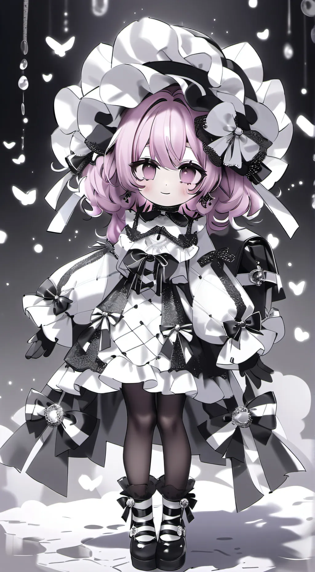 ai character: selan Kuromi background