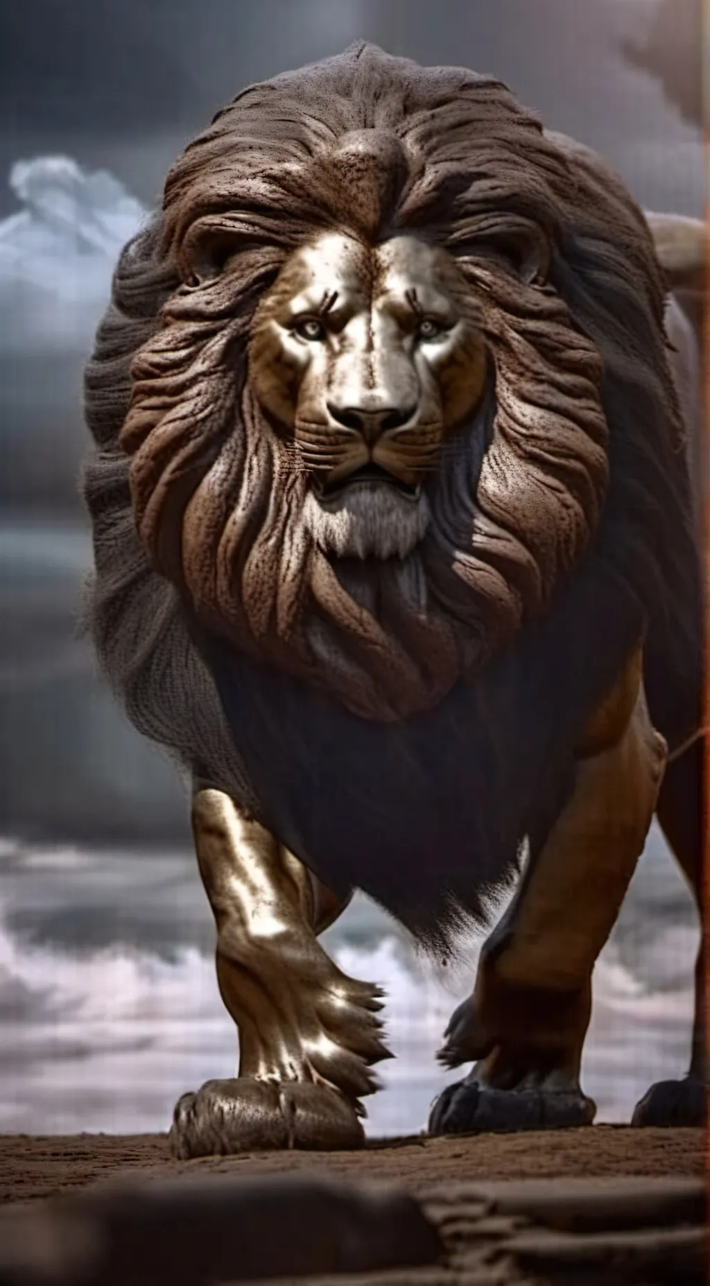 ai character: Nemean lion  background