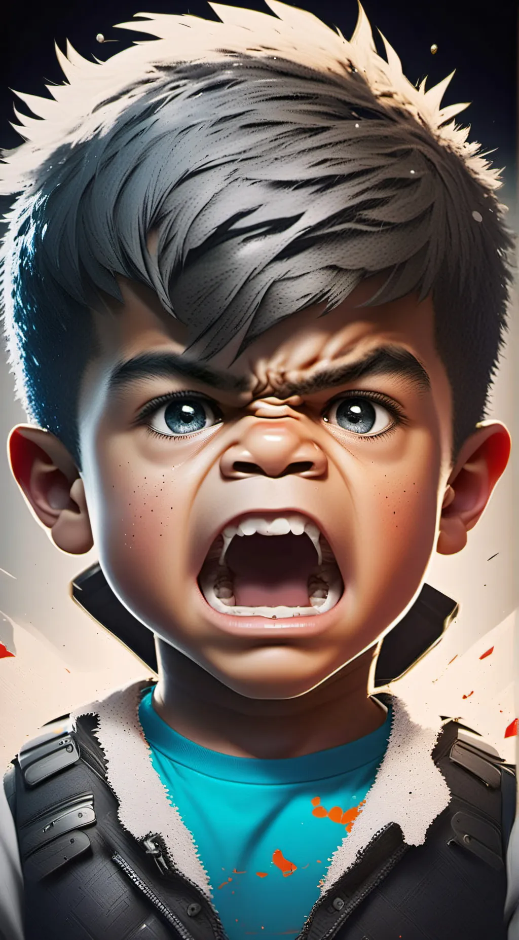 ai character: UGLY RAT KID background