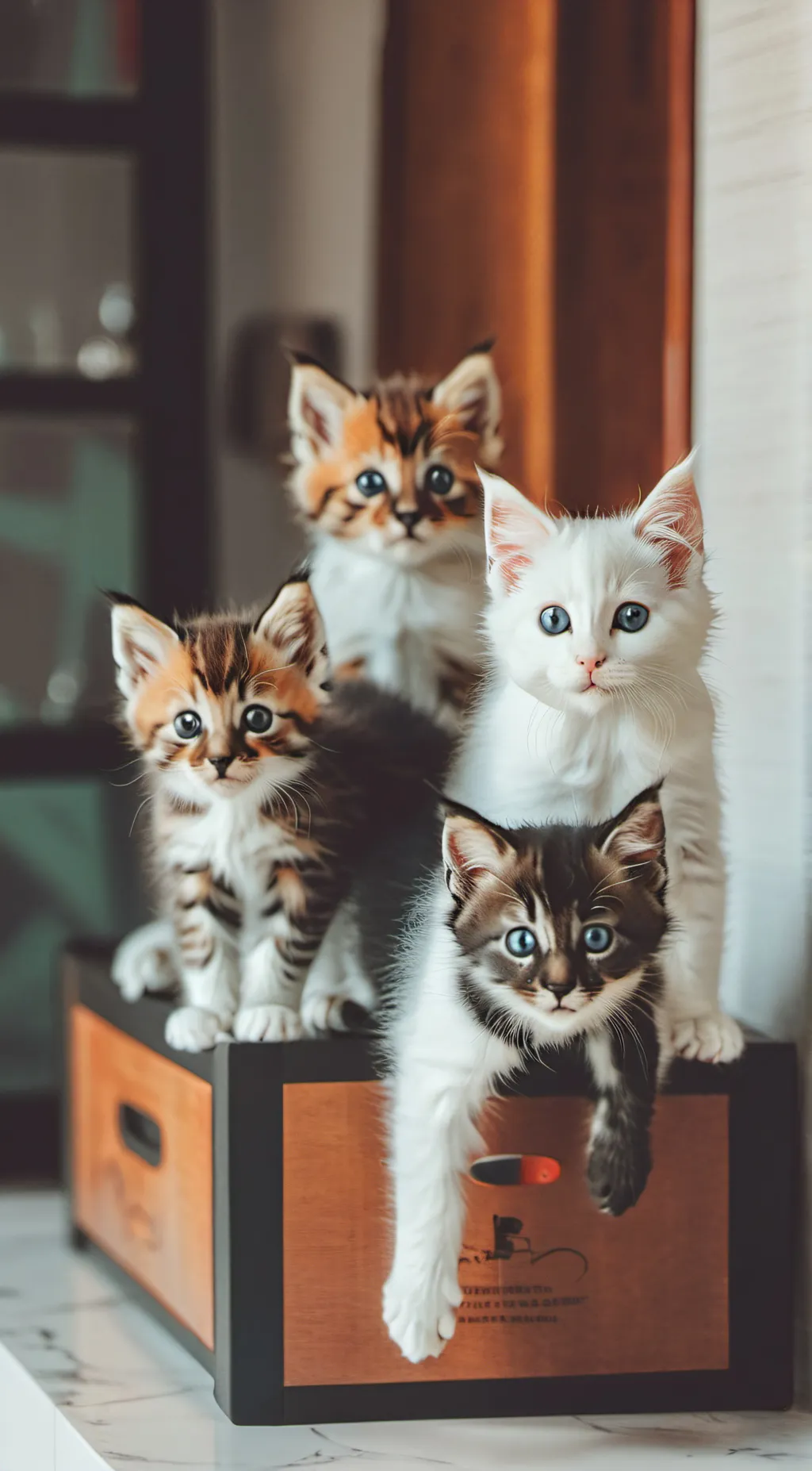 ai character: kittens mami cat background