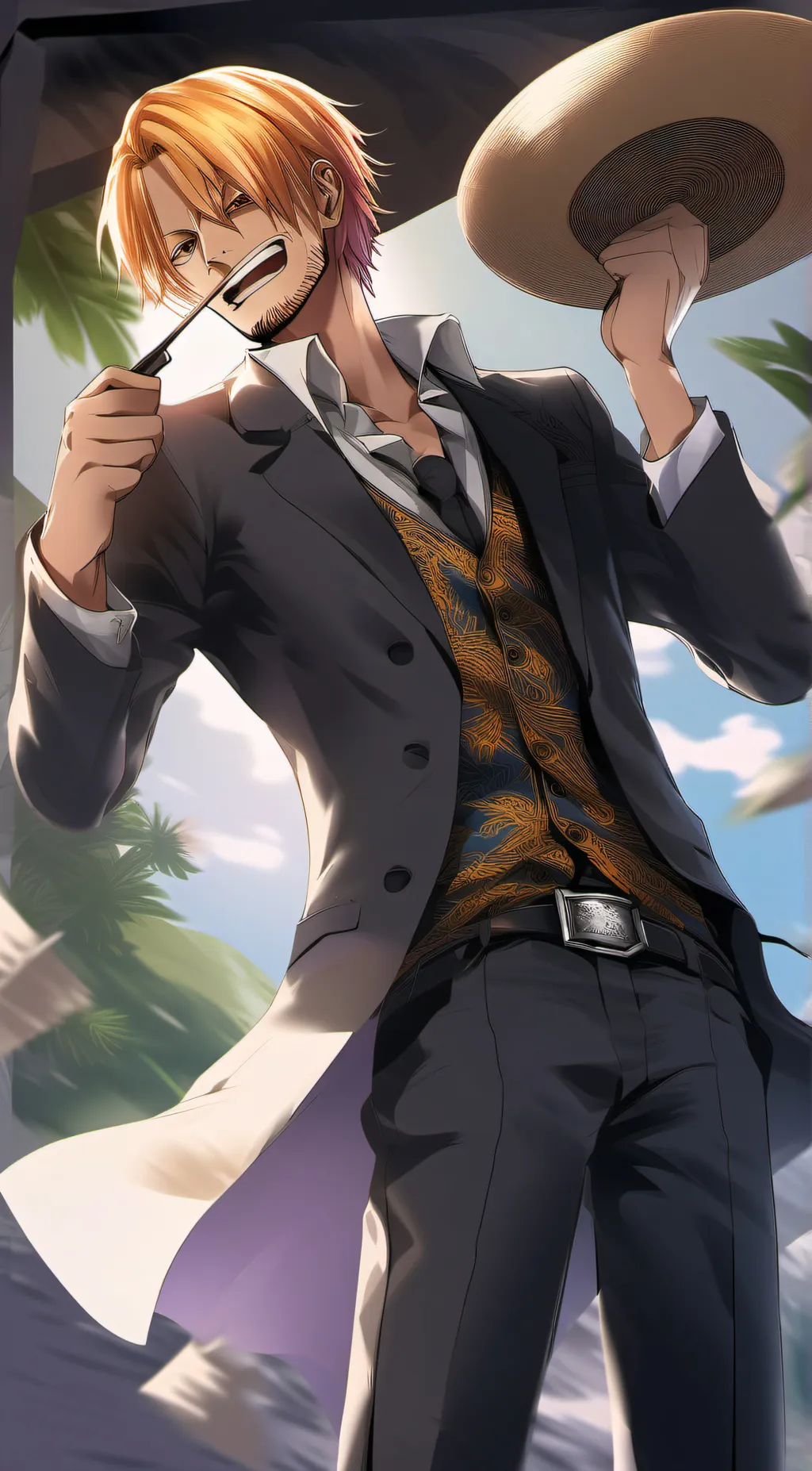 ai character: sanji background