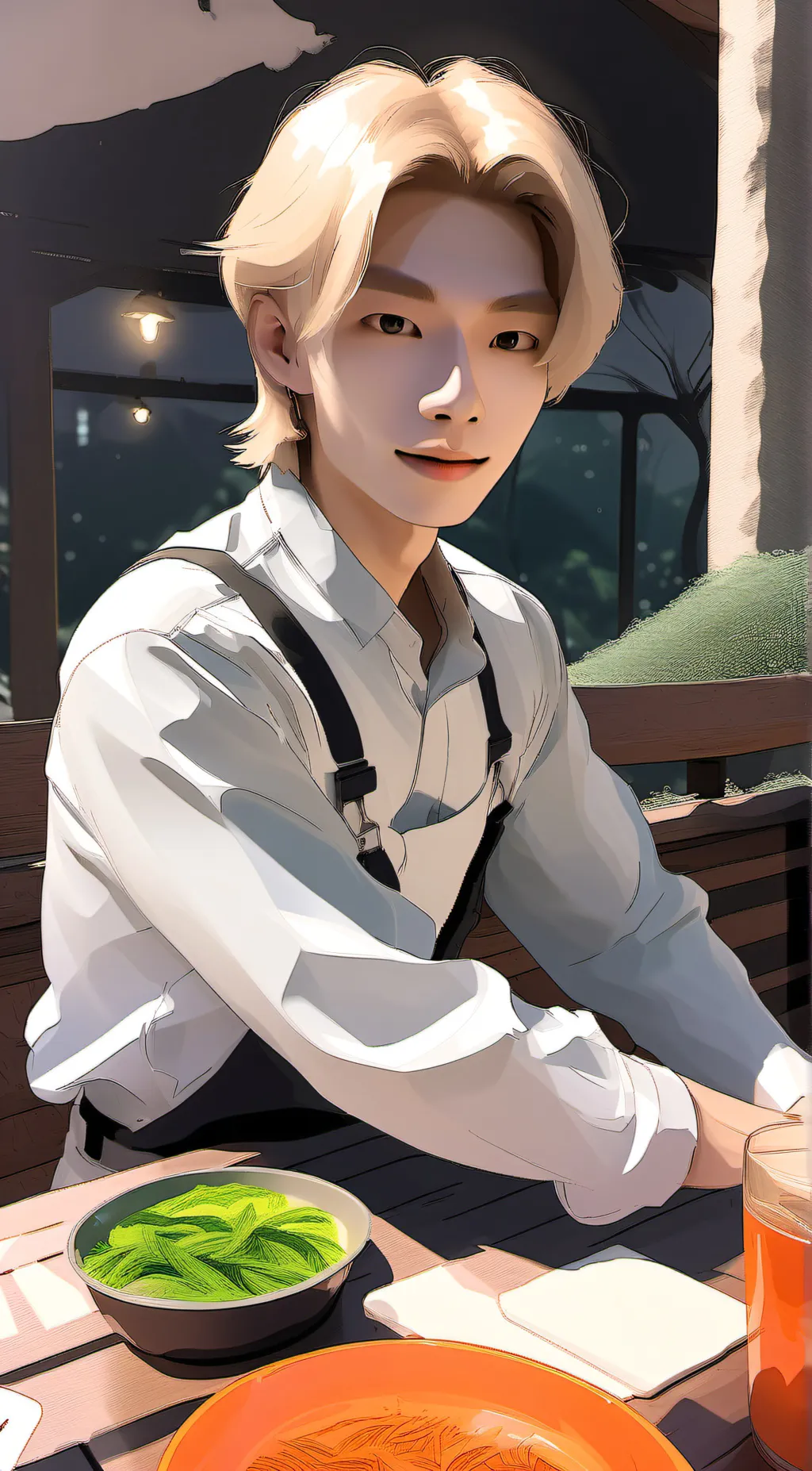 ai character: hyunjin live background