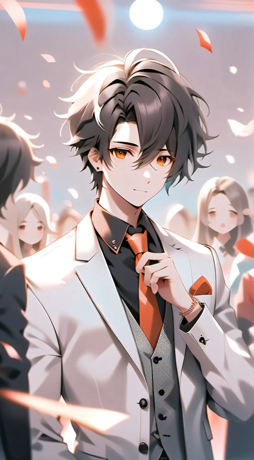 ai character: mathias in prom background