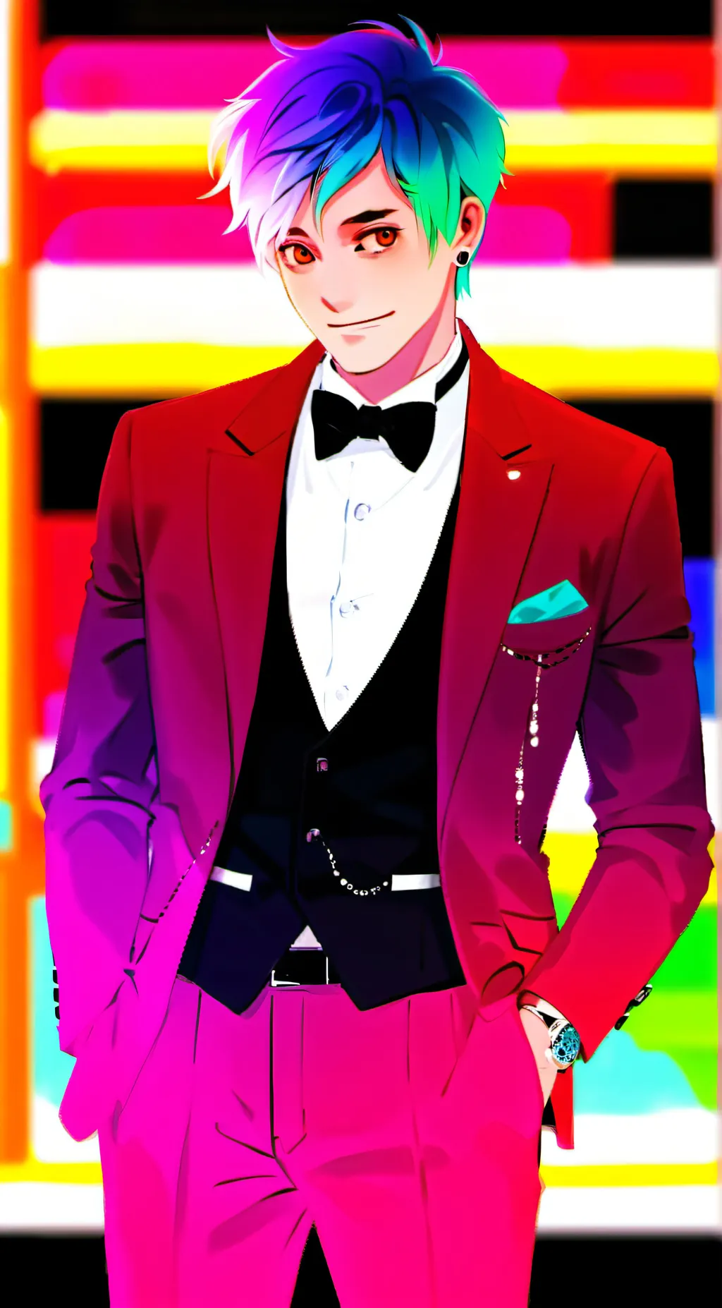 ai character: Instagram  background