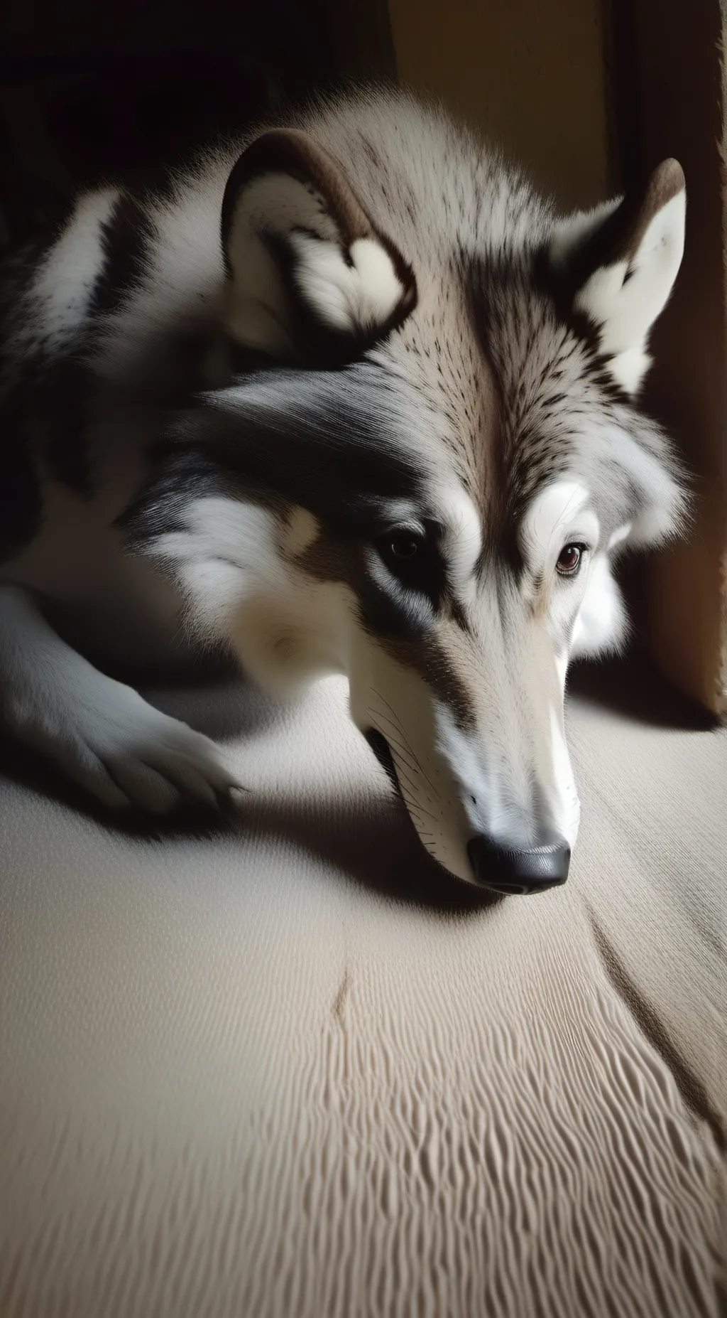 ai character: husky background