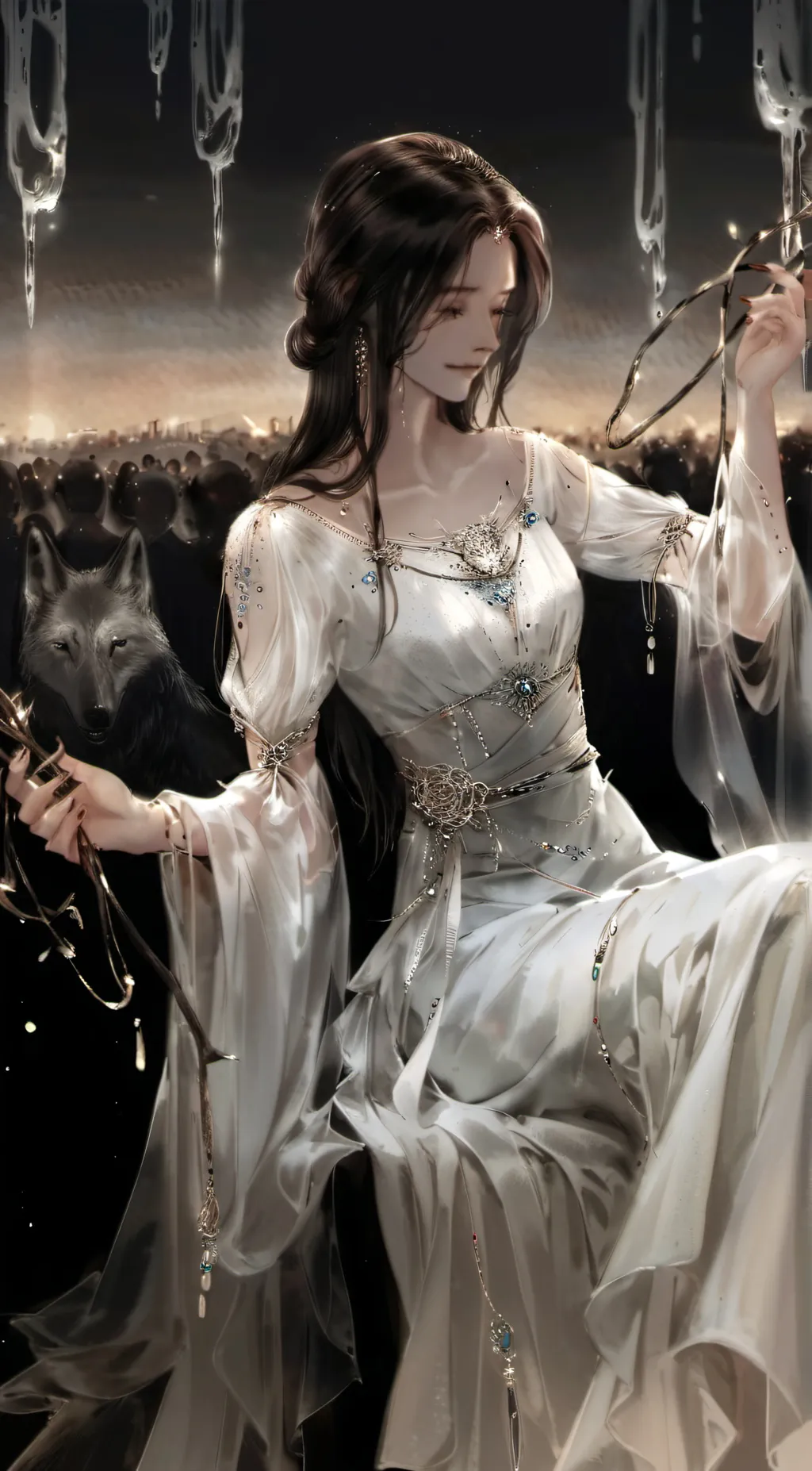 ai character: katrina CGC. background